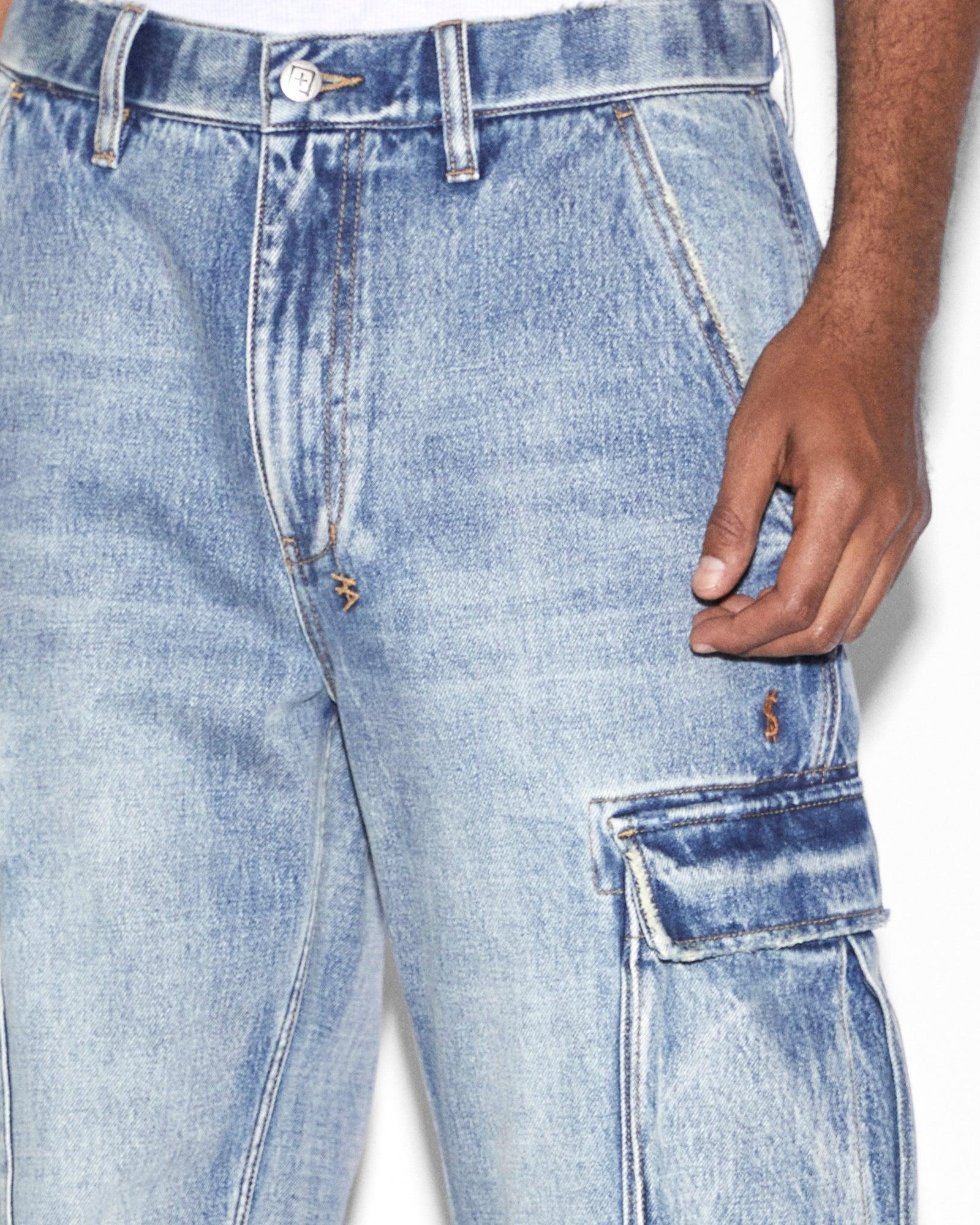 RIOT CARGO PANT PUNK BLUE Male Product Image