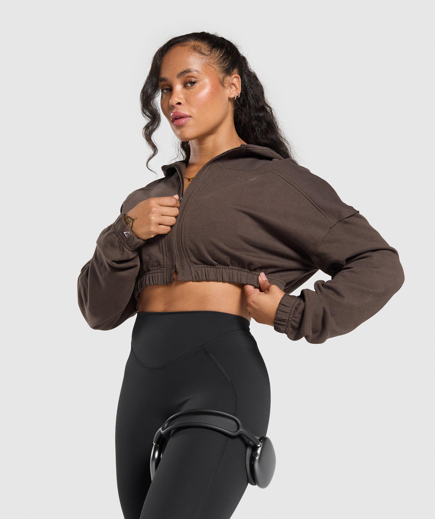 Superset Crop Zip Hoodie Product Image