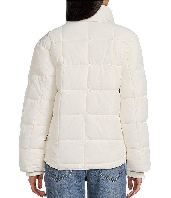 Copper Key Knit Collar Winter Puffer Jacket Product Image