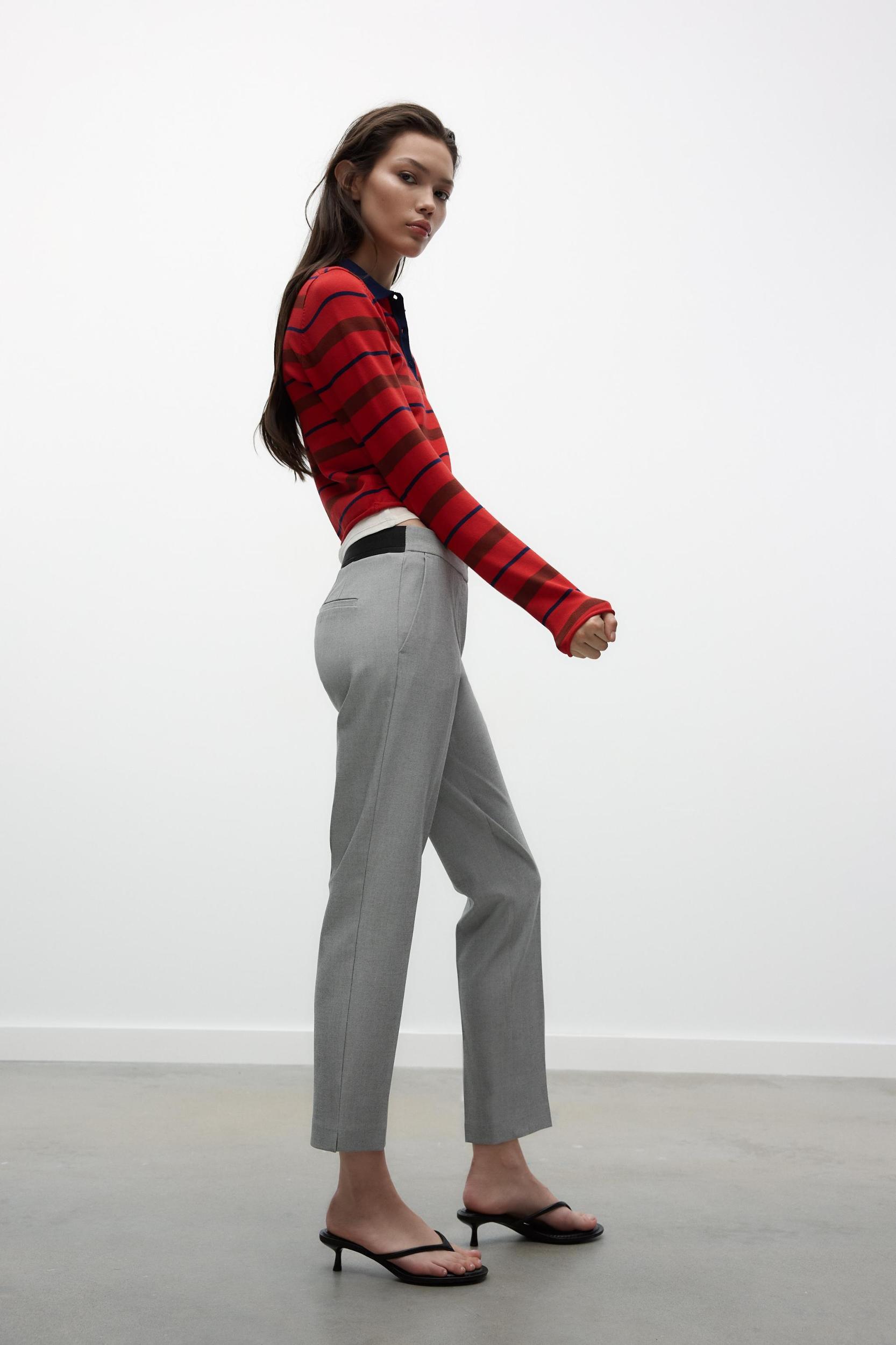 SOFT ANKLE-LENGTH PANTS Product Image