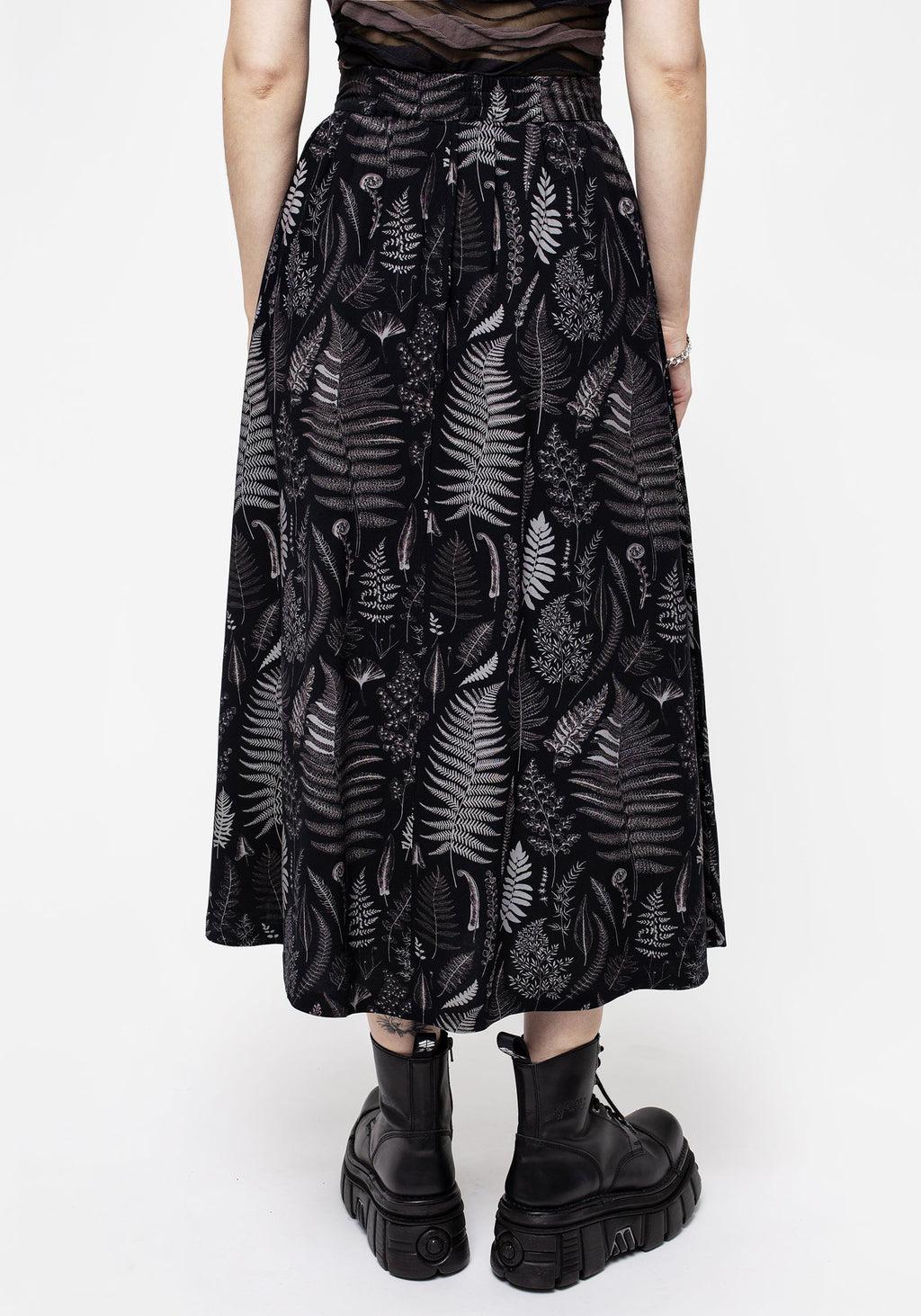 Maidenhair Button Up Midi Skirt Product Image