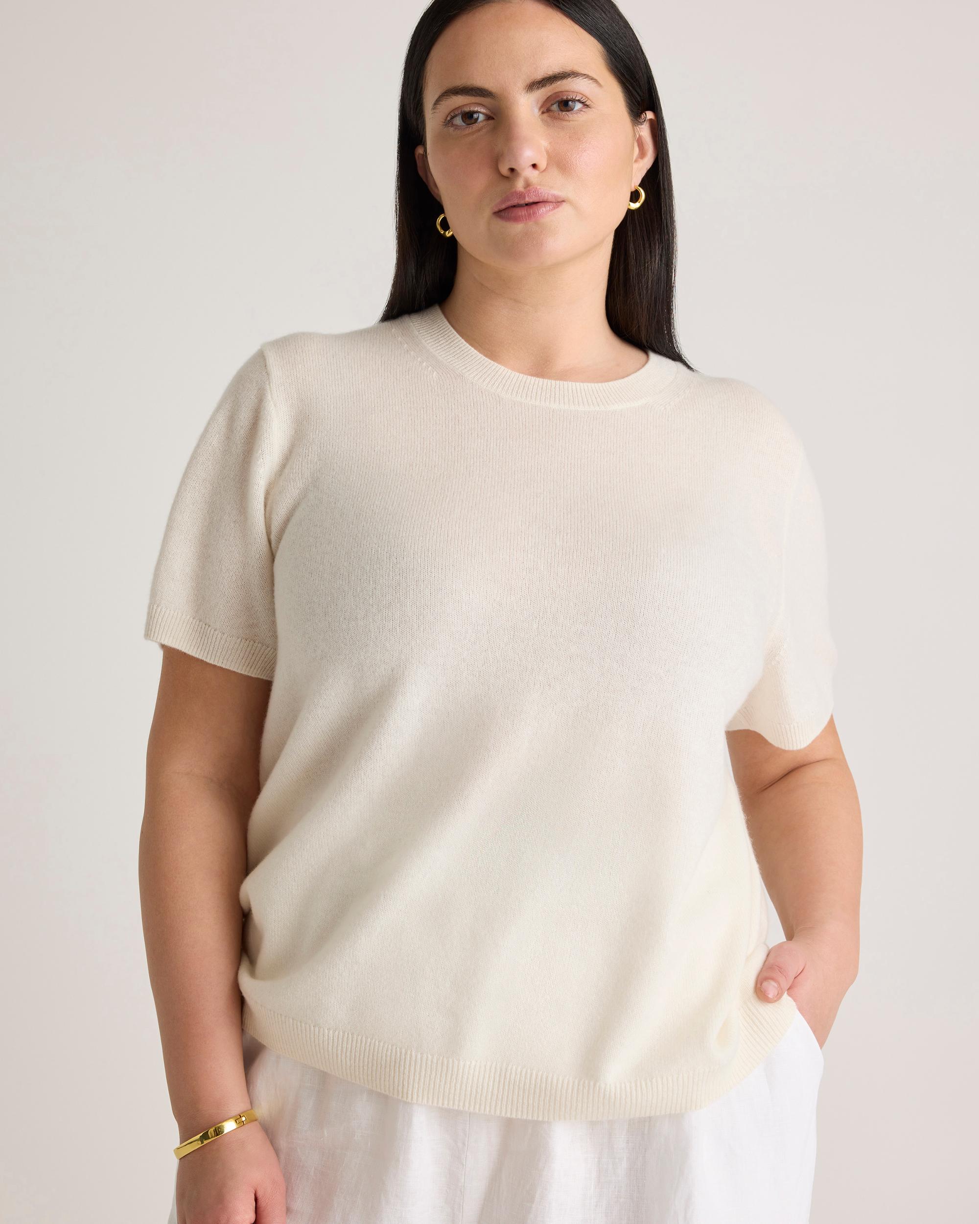 Quince | Women's Mongolian Cashmere T-Shirt Product Image