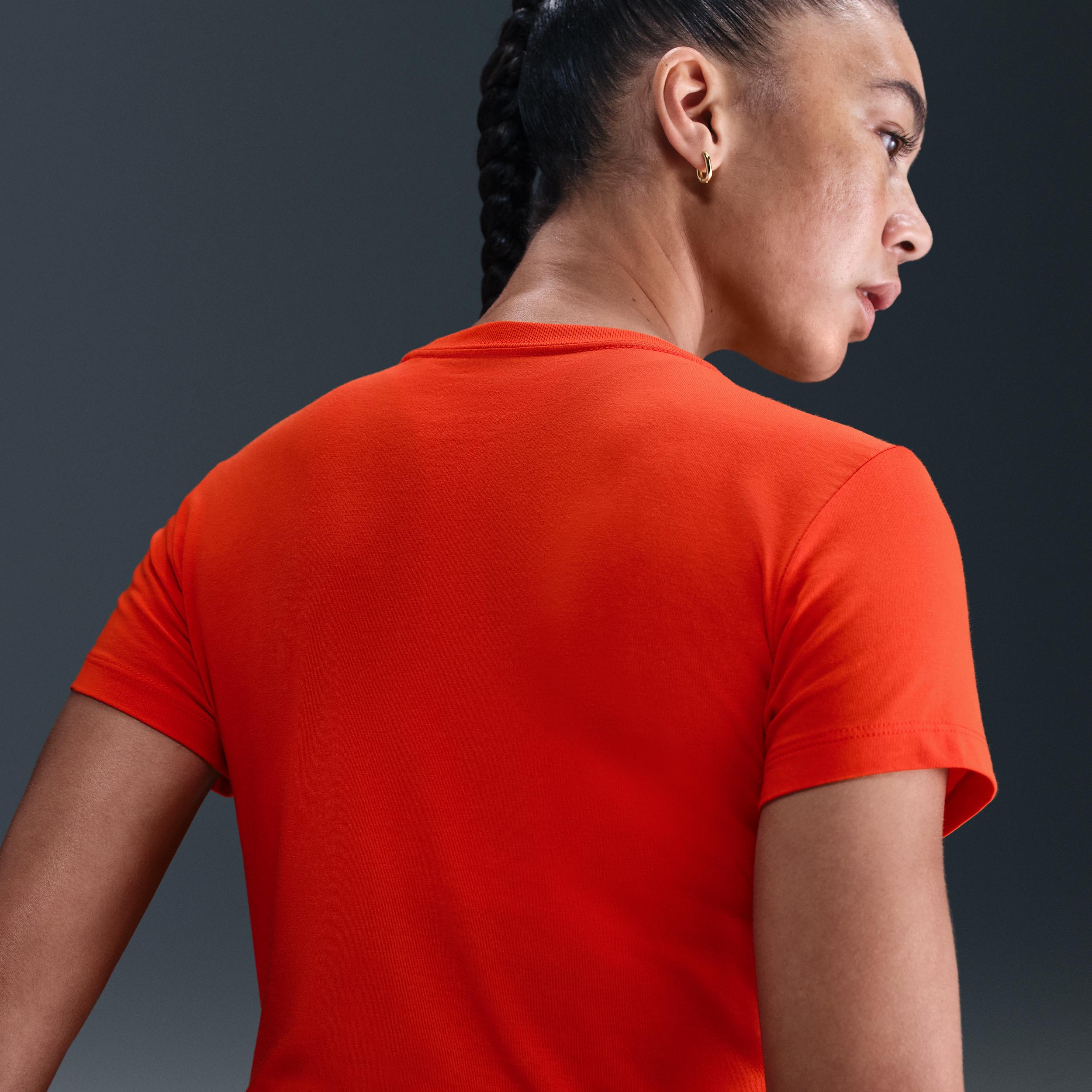 Womens Nike Sportswear Chill Knit Cropped T-Shirt | HF9538-633 Product Image