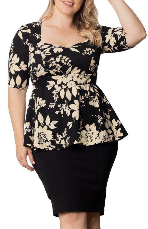 Posh Peplum Top - Plus Product Image