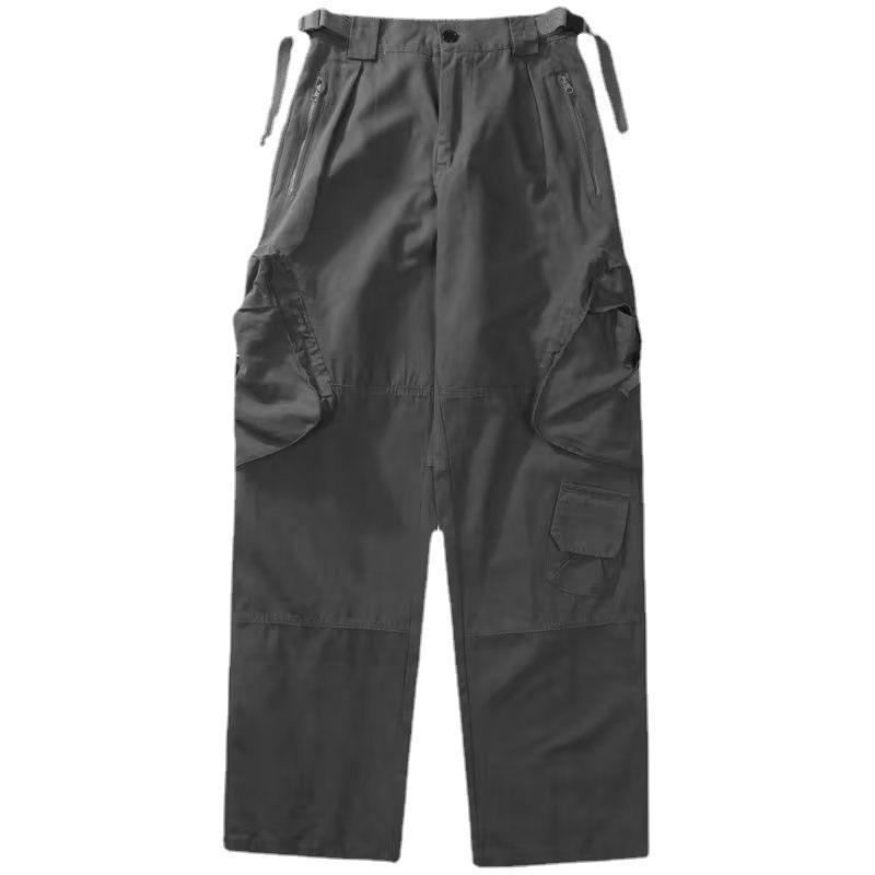 Sopula Men's Pleated Wide-Leg Big Pocket Performance Cargo Pants Product Image