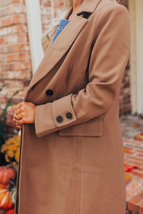 City Nights Coat in Mocha Product Image