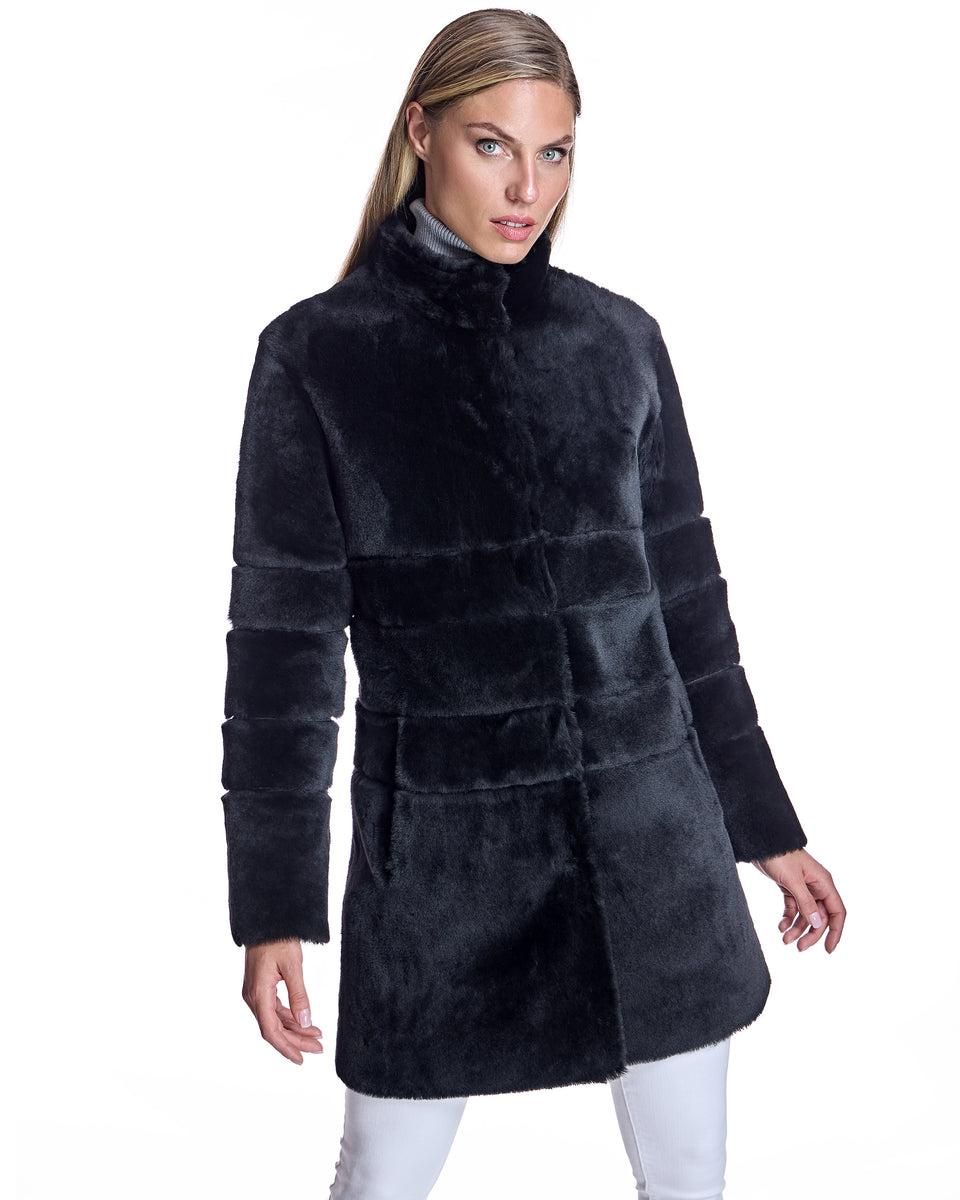 Maximilian Horizontal Shearling Jacket-Maximilian Product Image