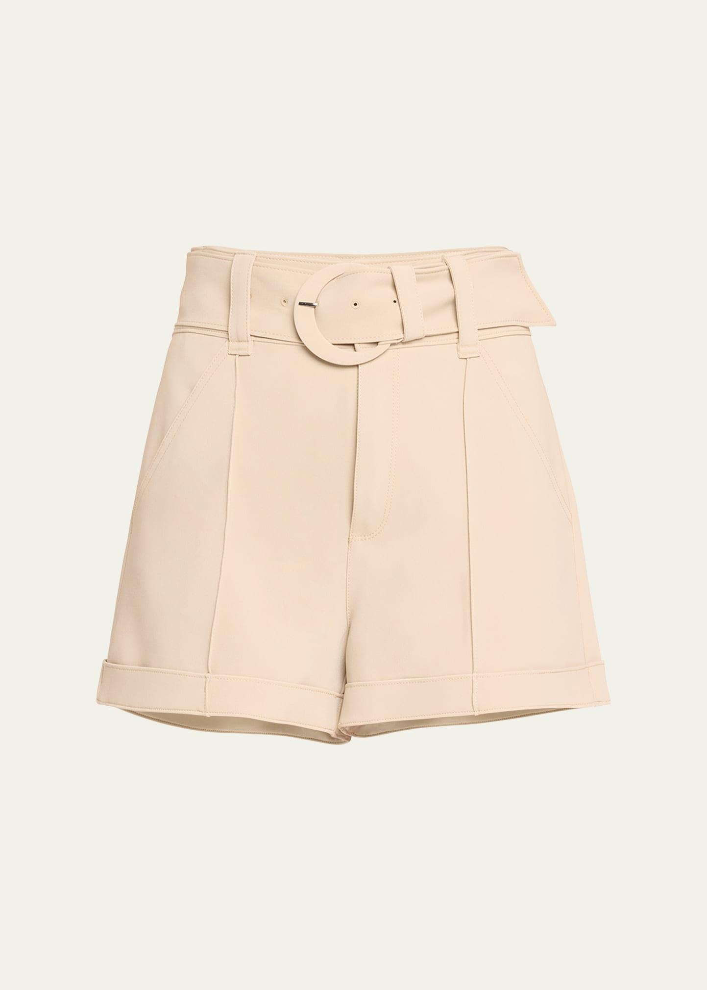 Womens Aldi Belted High-Waisted Shorts Product Image