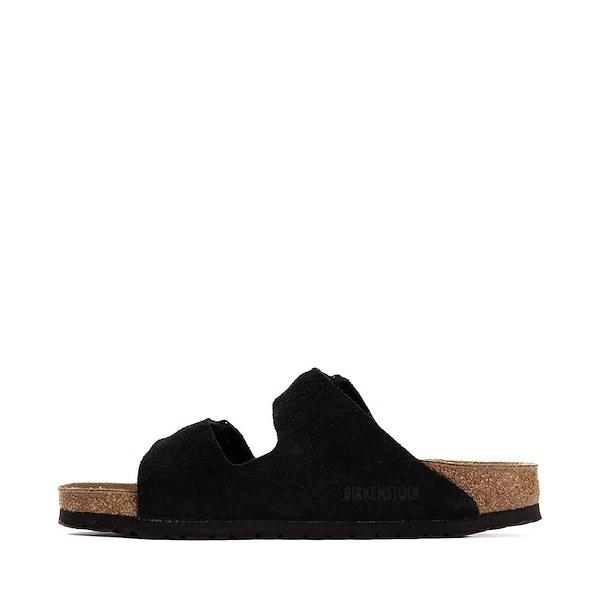 Womens Birkenstock Arizona Slide Sandal - Shimmering Black Product Image