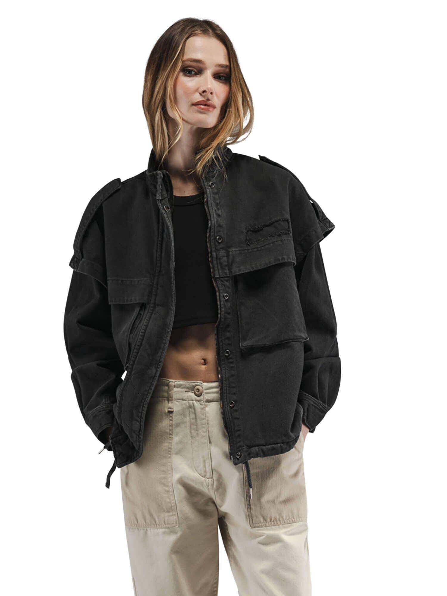 OVERSIZED CTN UTILITY JACKET W Female Product Image