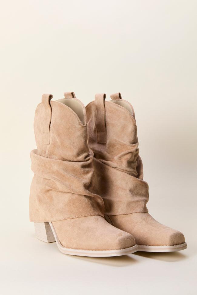 Payton Beige Cowboy Boots Product Image