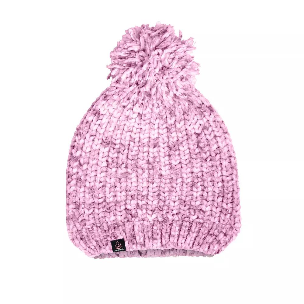 Women's Cuddl Duds Chenille Beanie, Speckle Drk Pink Mist Product Image