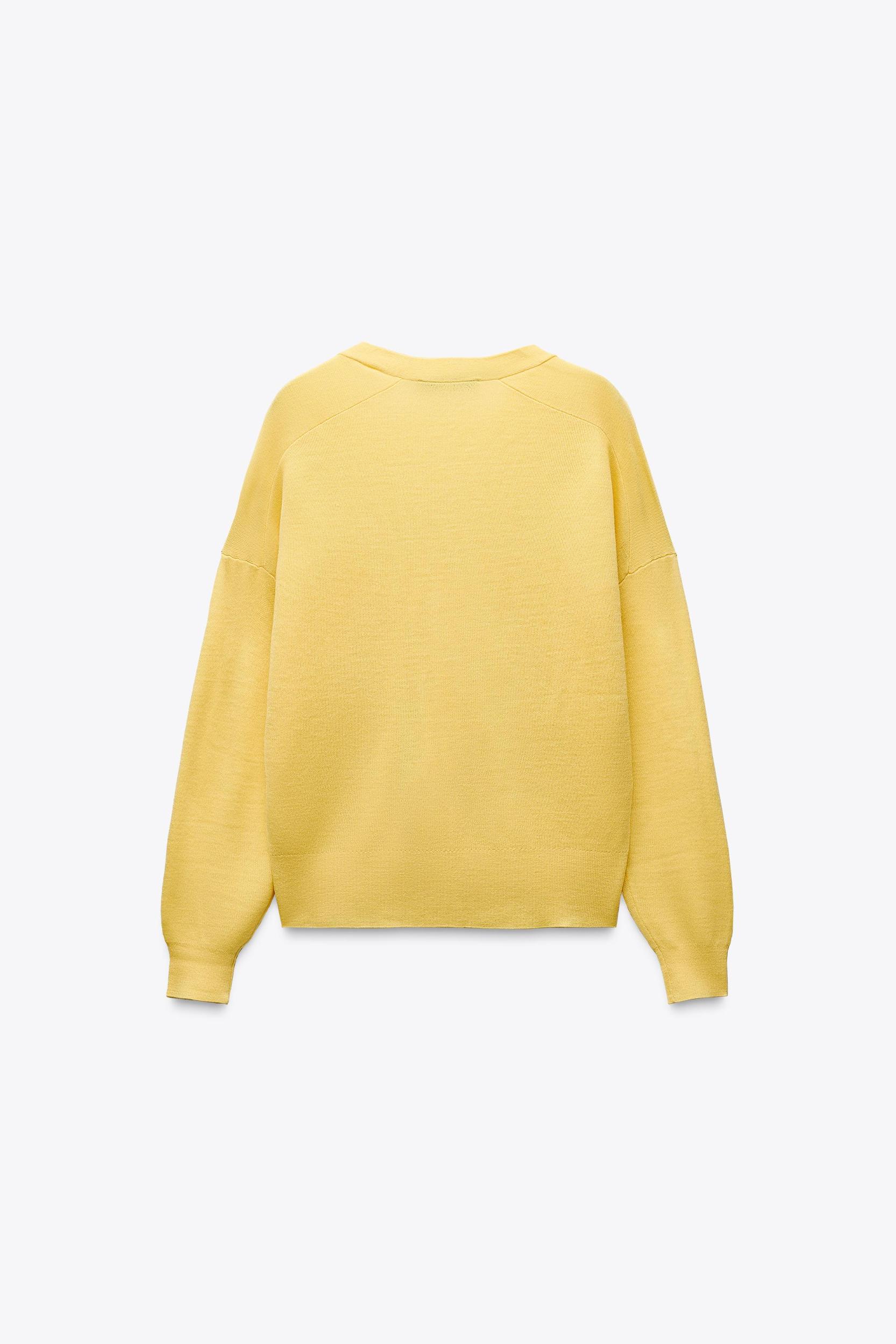 PLAIN KNIT WOOL CARDIGAN Product Image