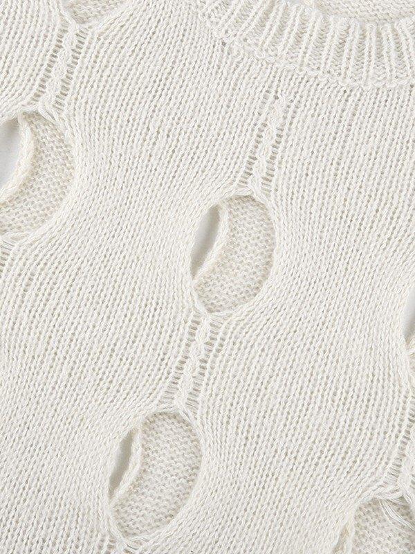 Cutout Long Sleeve Knit Top Product Image