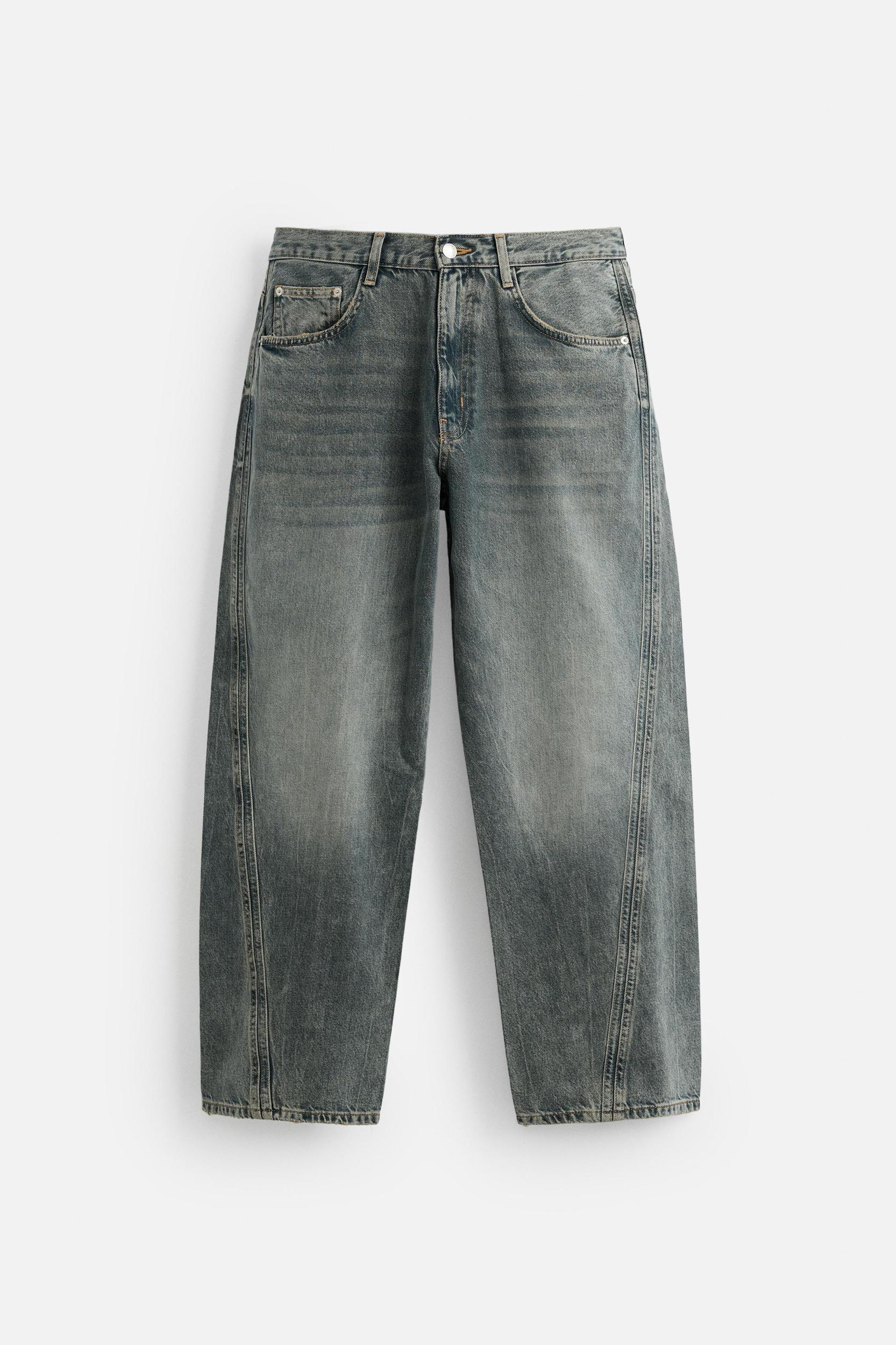 BAGGY FIT JEANS WITH SEAMS Product Image