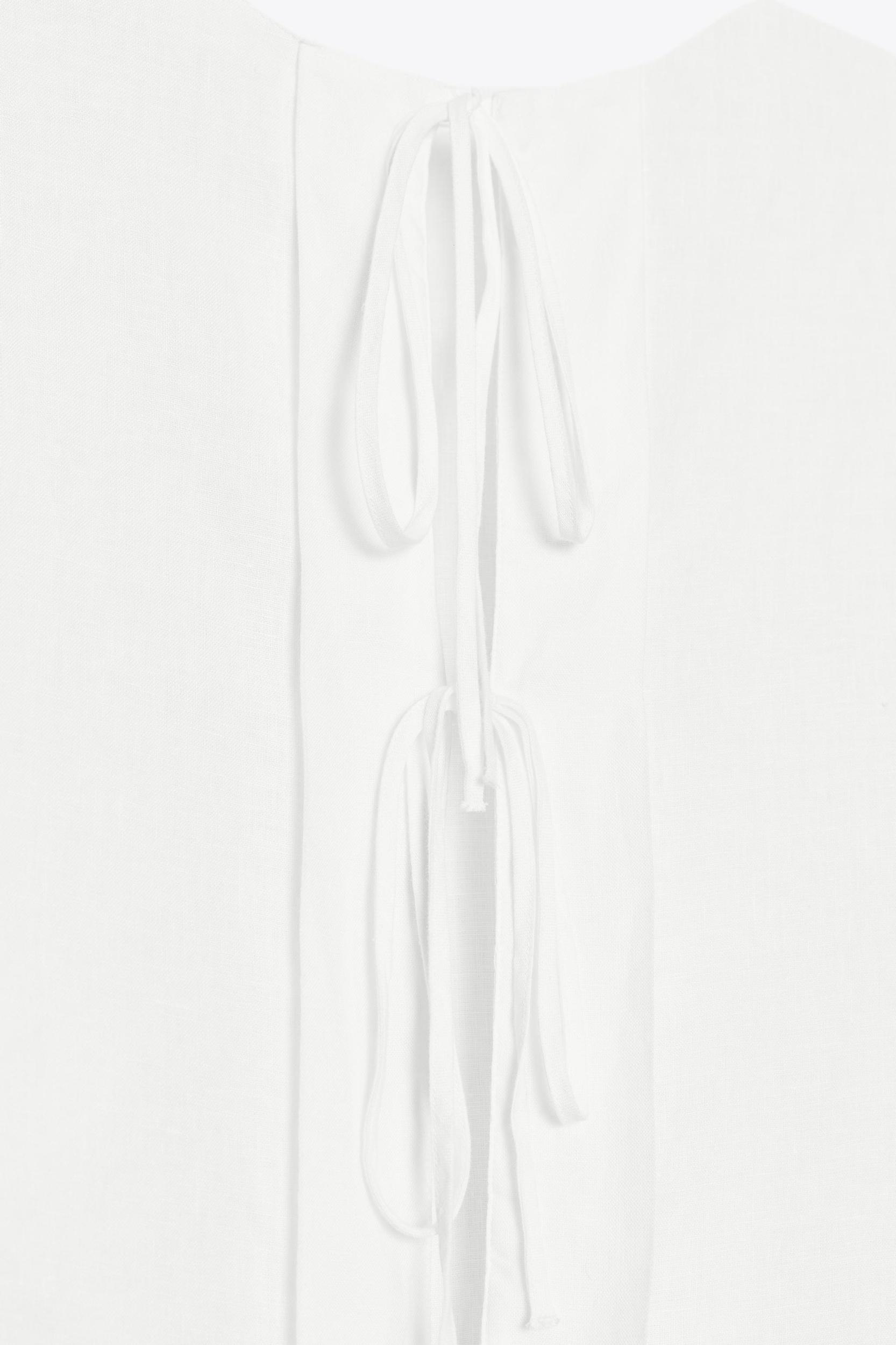 ZW COLLECTION LINEN TIE TOP Product Image