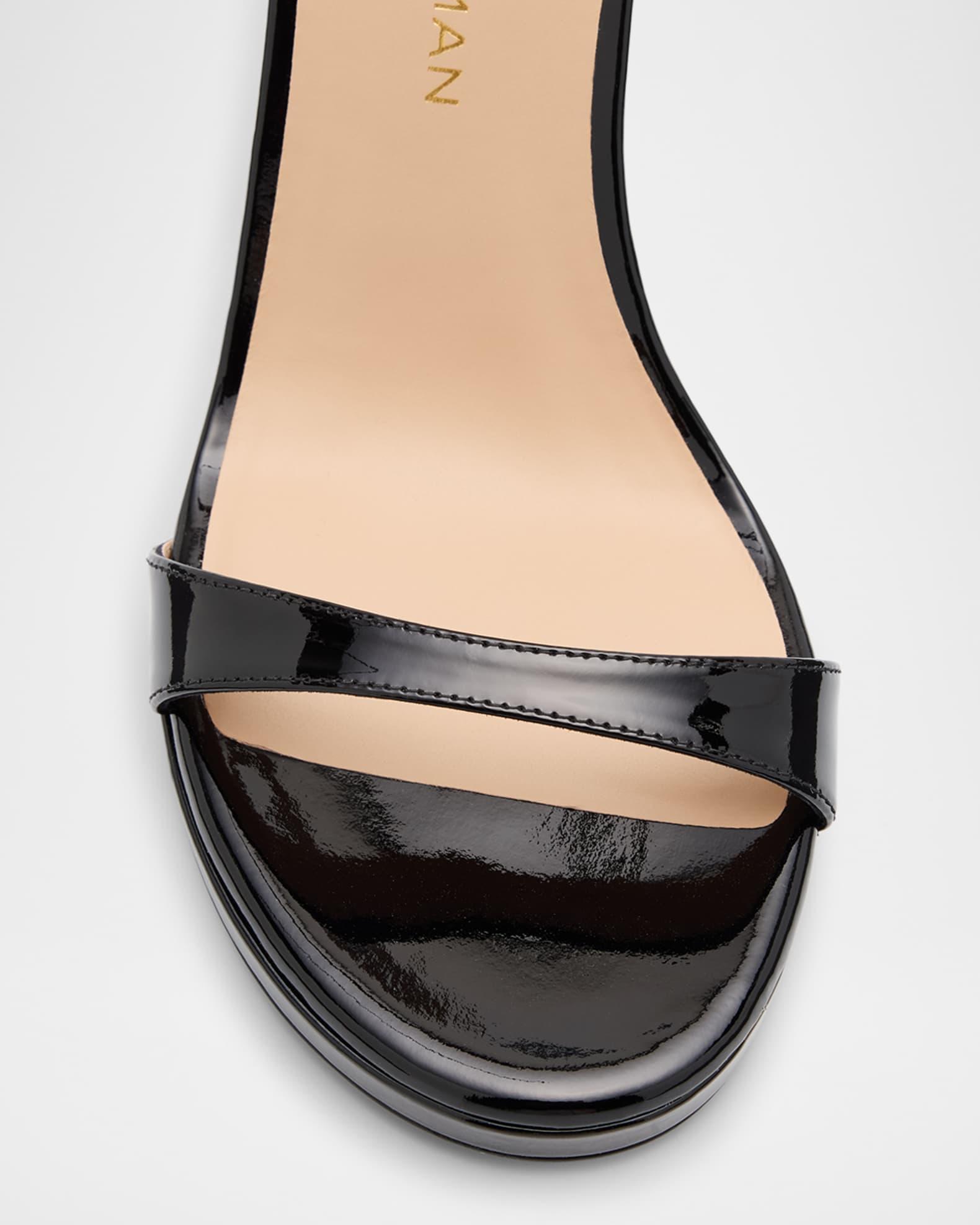 Nudist Patent Leather Stiletto Platform Sandals Product Image