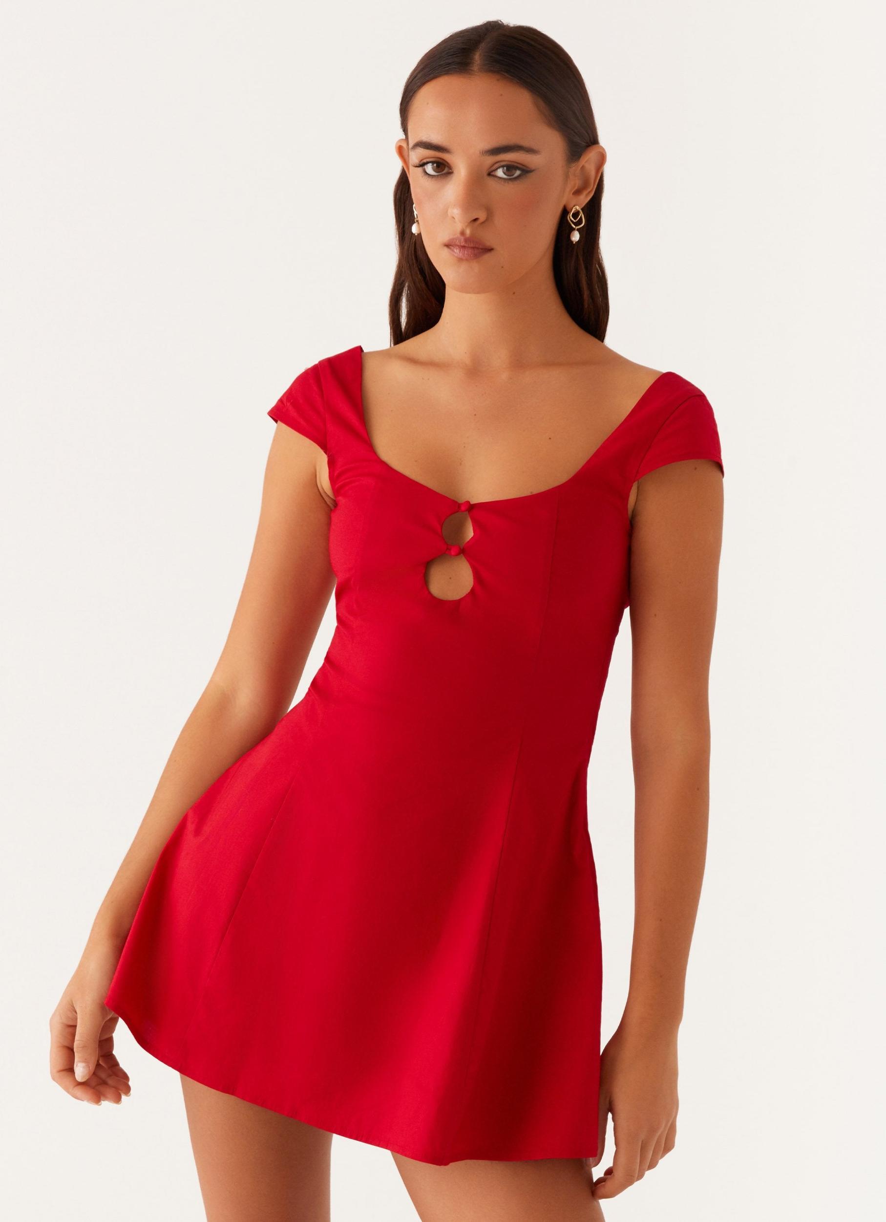 Kinley Mini Dress - Red Product Image