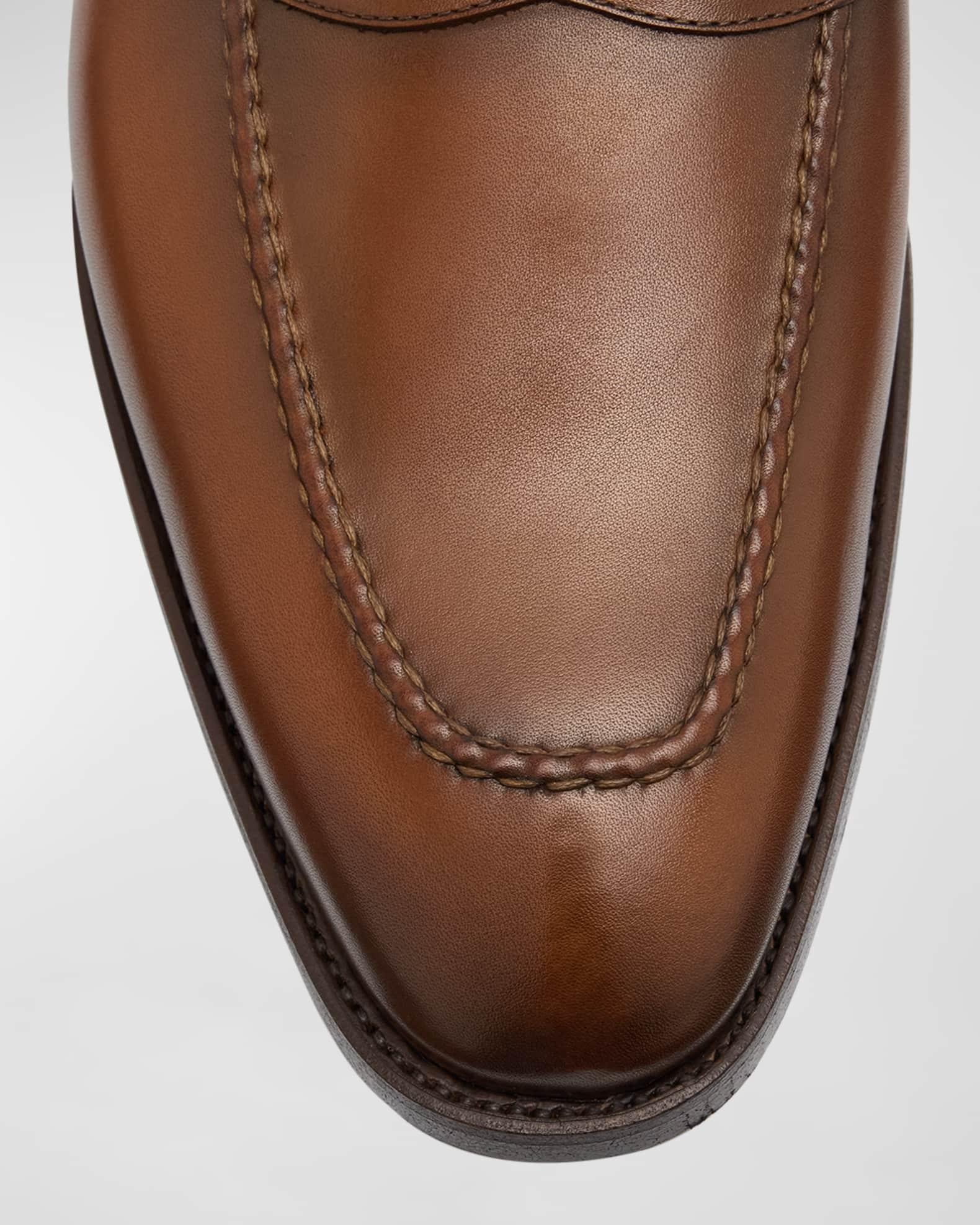 Men's Canada Gancini Leather Penny Loafers Product Image