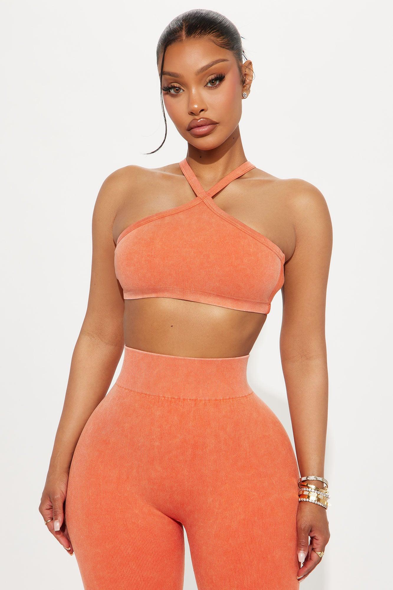 Chill Moves Seamless Legging Set - Orange Product Image