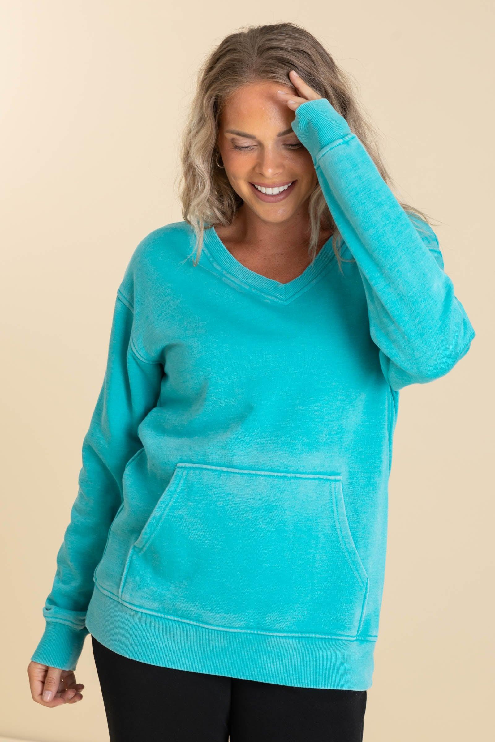 Filly Flair Cozy Campfire V-Neck Sweatshirt Product Image