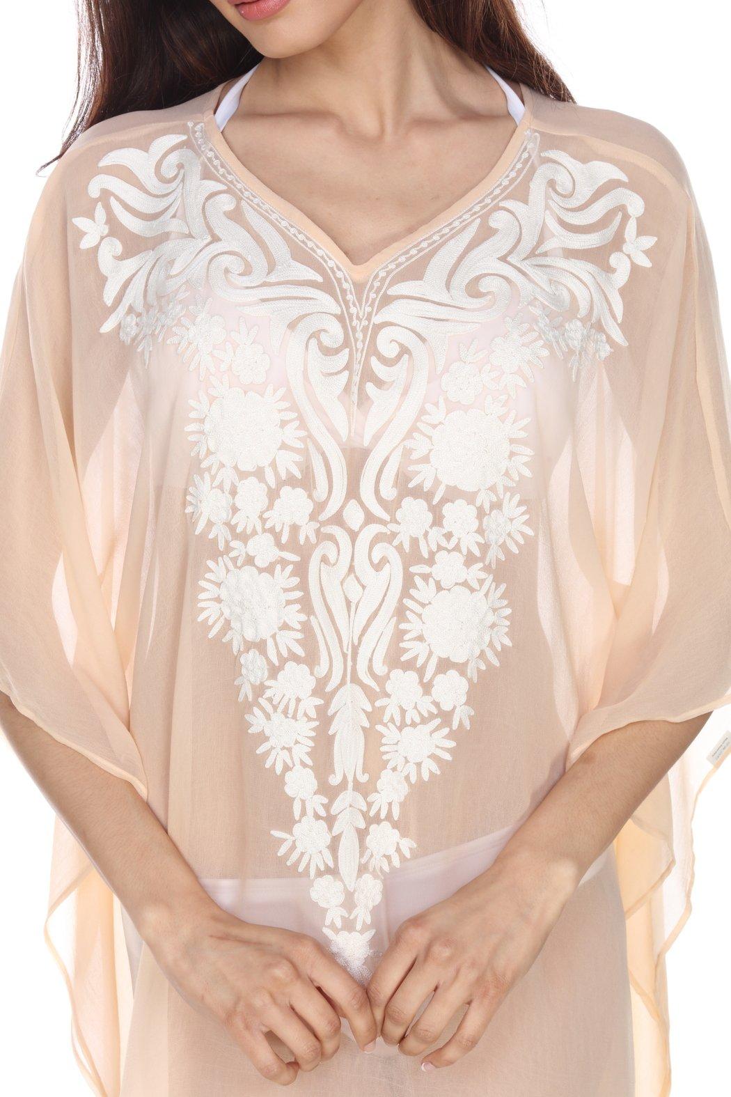 Sheer Embroidered Cover-Up Product Image