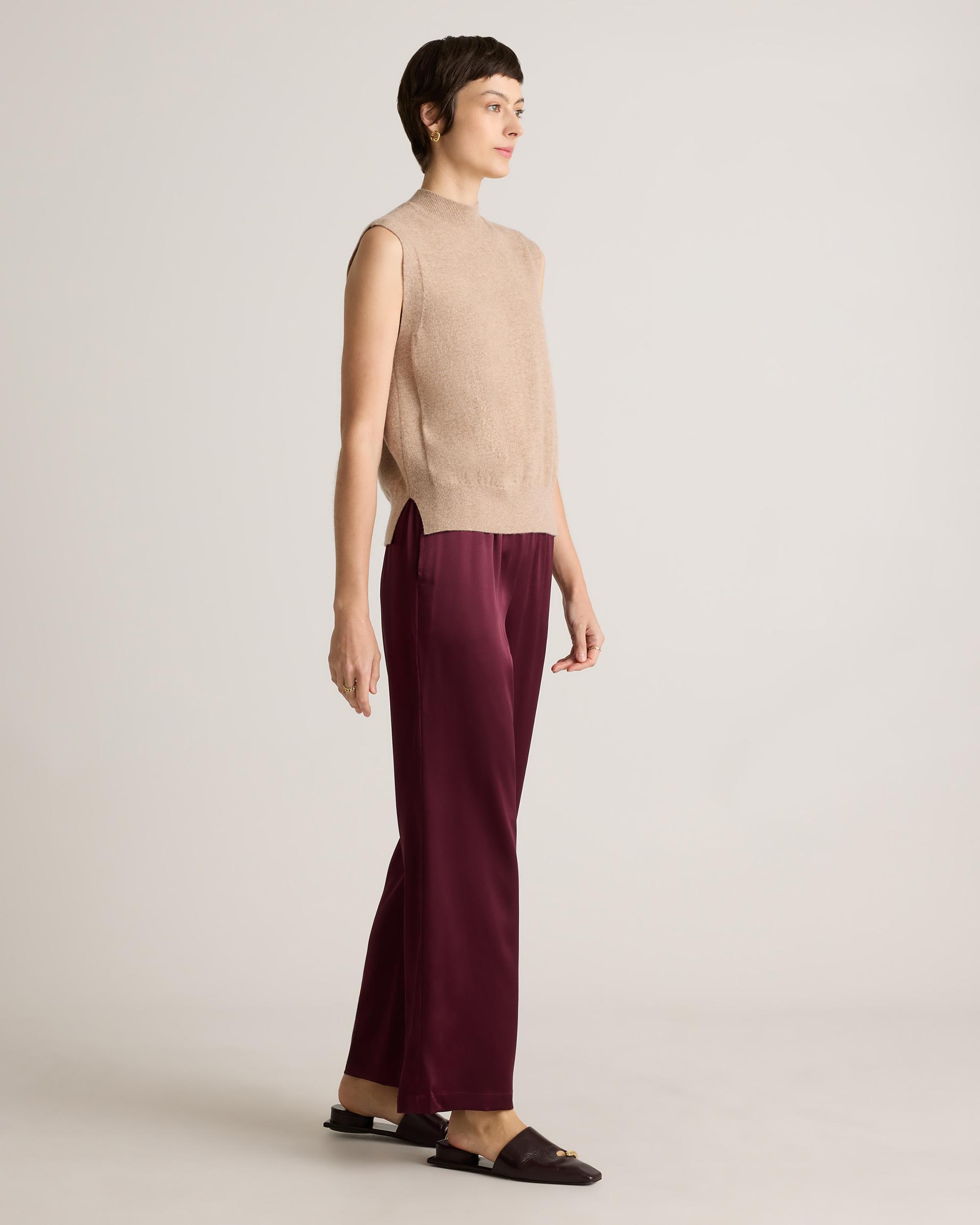 Quince | Women's Drawstring Wide Leg Pants Silk Product Image