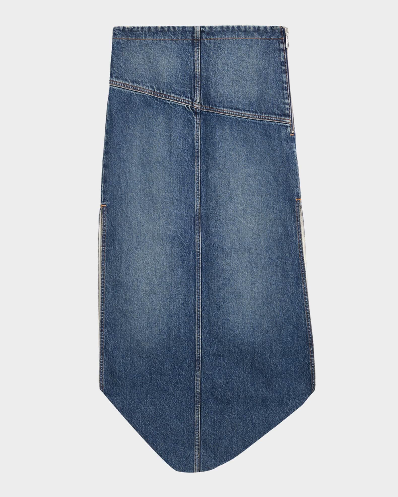 Denim Skirt with Internal Belt Product Image