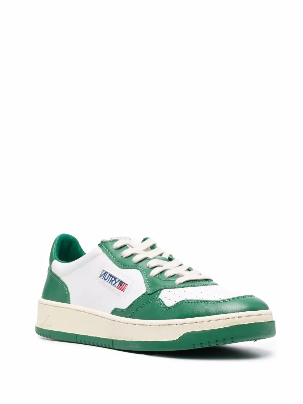 two-tone lace-up sneakers Product Image
