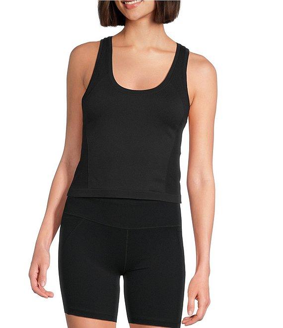 Sweaty Betty Athlete Crew Neck Sleeveless Seamless Crop Tank Top Product Image