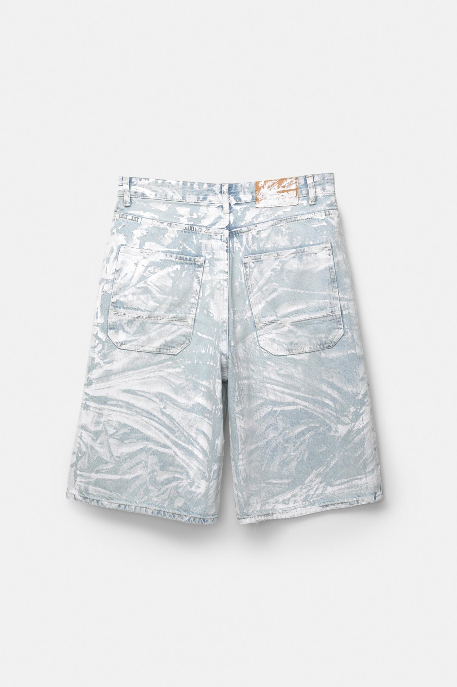 STWD contrast denim Bermuda shorts Product Image