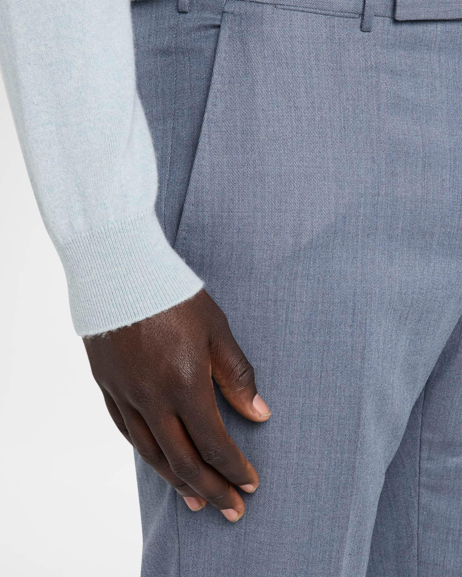 Men's Cavalry Twill Sharkskin Flat-Front Trousers Product Image