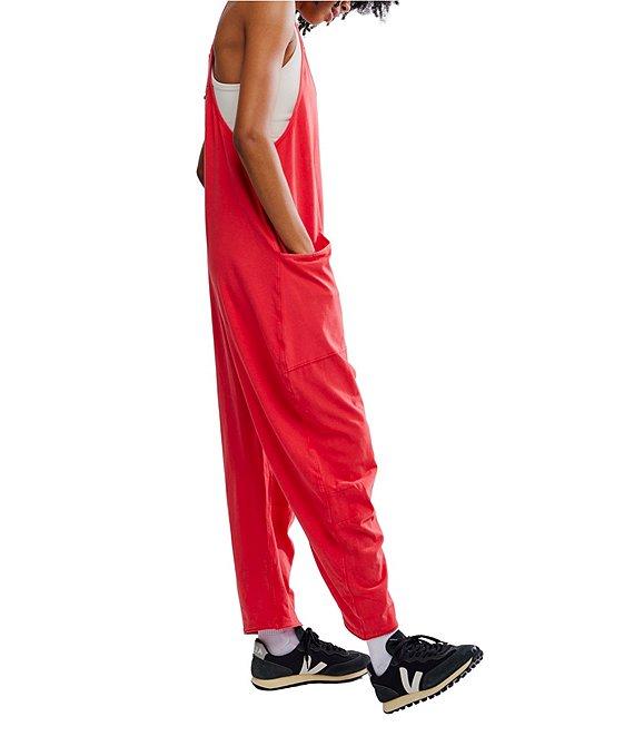 Free People FP Movement Sleeveless Scoop Neck Ankle Length Patch Pocket Hot Shot Onesie Product Image