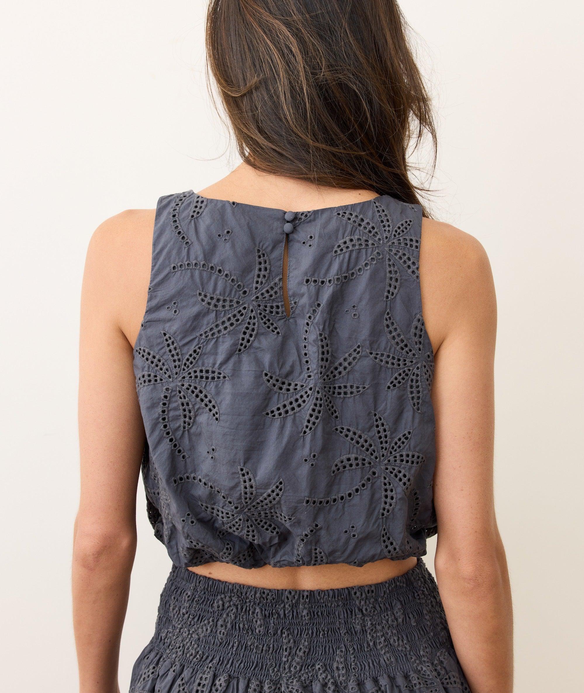 Sage Eyelet Bubble Tank Product Image