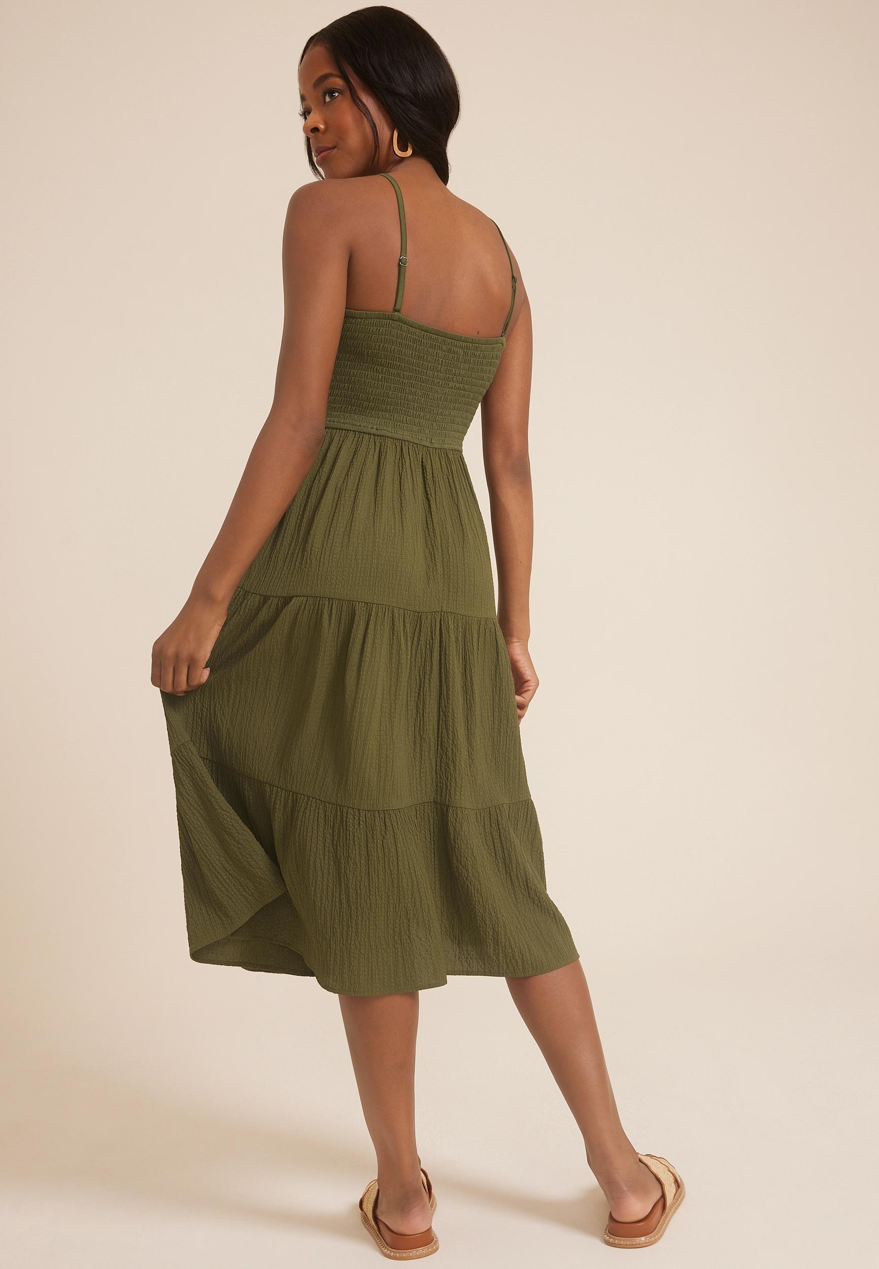 Smocked Tube Midi Dress Product Image