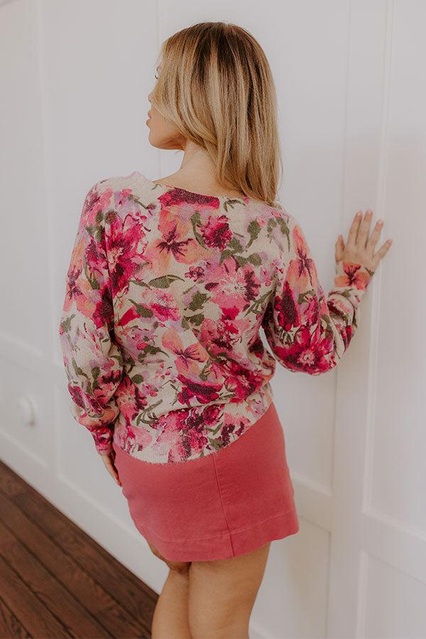 Full Bloom Knit Sweater Top Product Image