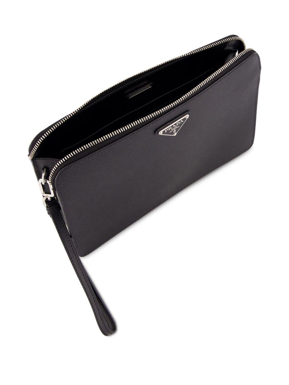 saffiano-leather clutch bag Product Image