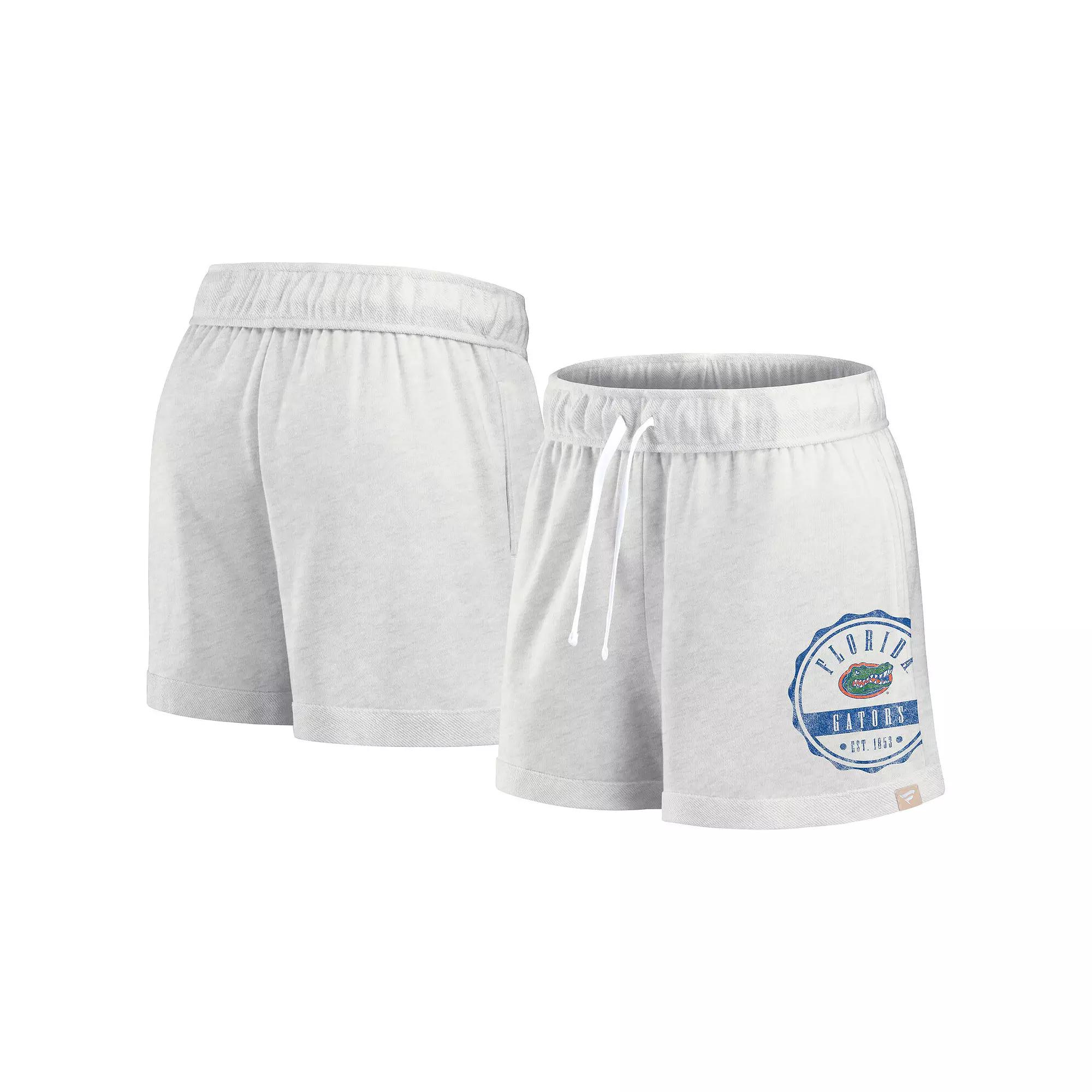Women's Fanatics Oatmeal Florida Gators Win Badge Shorts,  Product Image