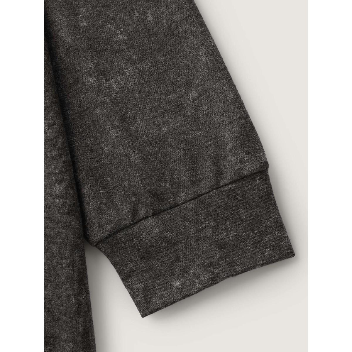 Plus Size Halloween Cut-Out Neck Snowflake Effect Sweatshirt Women DimGray Leisure Eyelet Round Neck Casual Sweatshirts BloomChic 14-16/1X Product Image