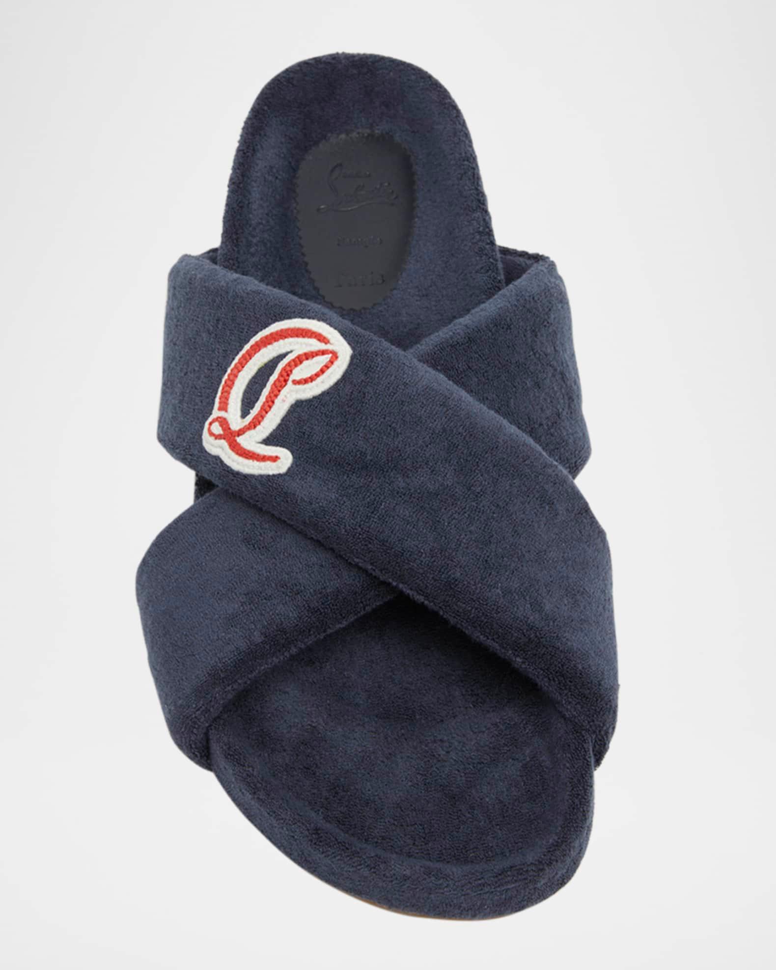 Men's Bizzu Sponge Cotton Criss-Cross Slides Product Image