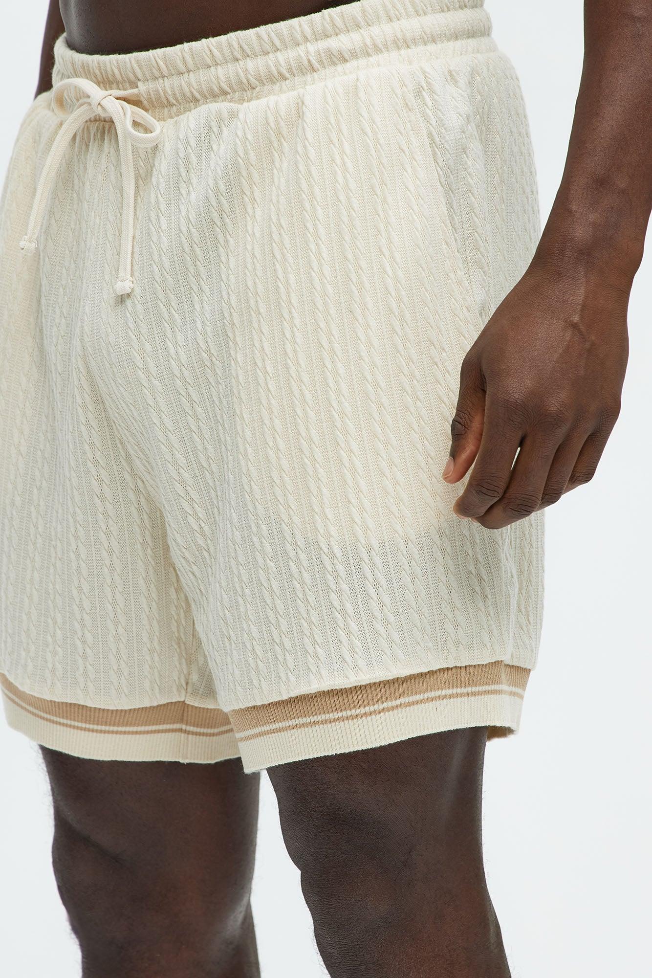 Fisher Knit Shorts - Off White Product Image