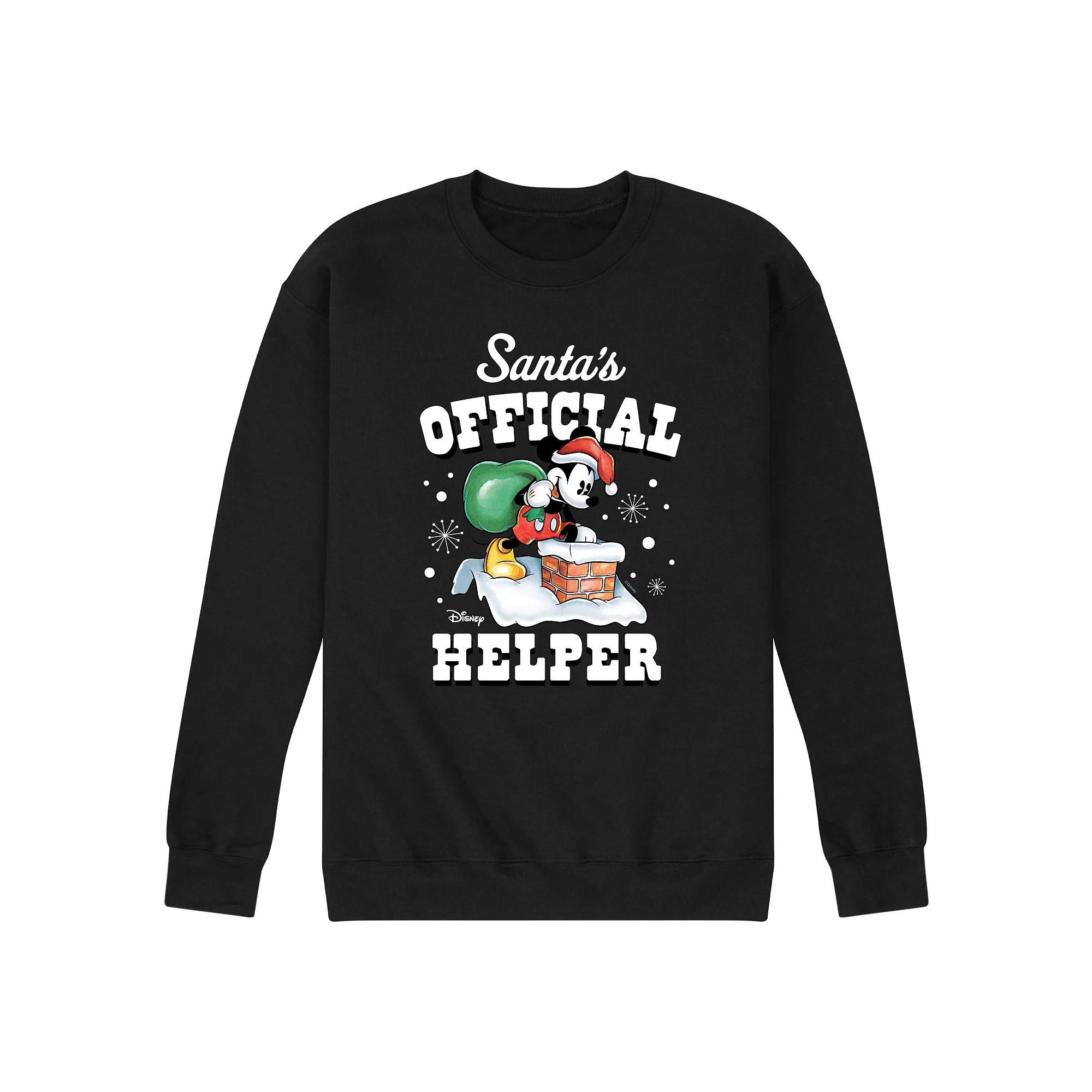 Disney's Men's Santa's Official Helper Fleece,  Product Image
