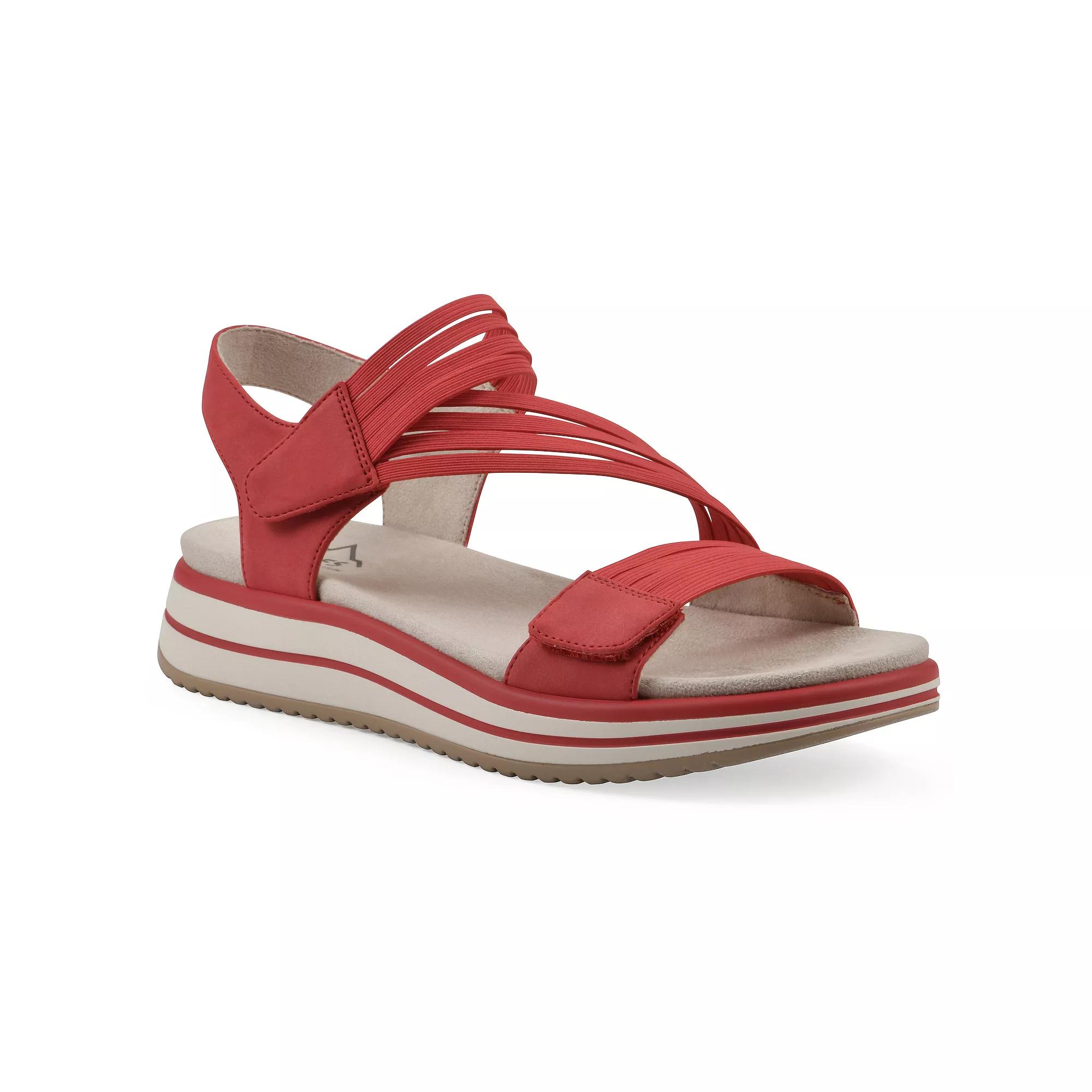 Cliffs by White Mountain Hapford Women's Sport Sandals, Size: 9.5, Red Nubuck Product Image