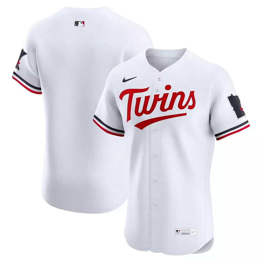 Men's Nike White Minnesota Twins Home Elite Jersey,  Product Image