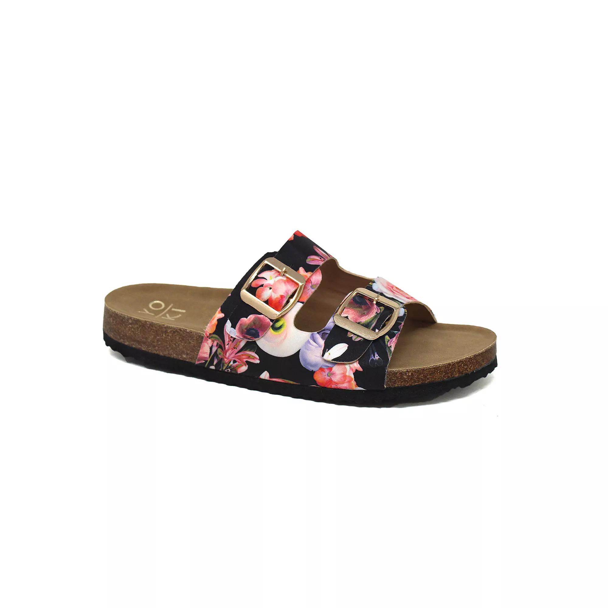 Yoki Gian 91 Women's Double Buckle Slide Sandals,  Product Image