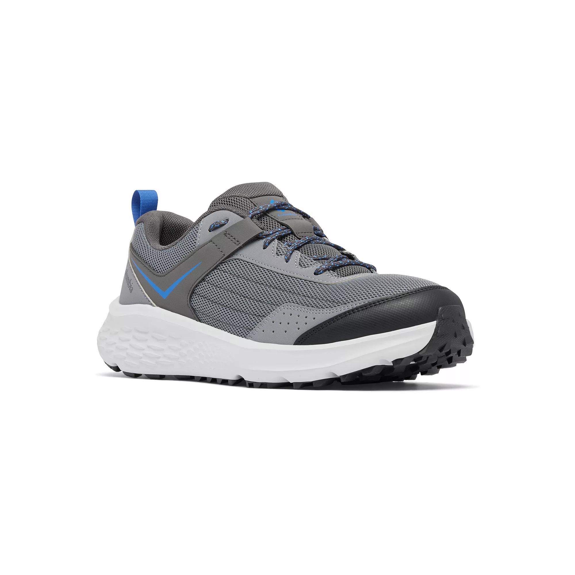 Columbia Vertisol Men's Trail Shoes, Size: 10.5, Gray Silver Vivid Blue Product Image