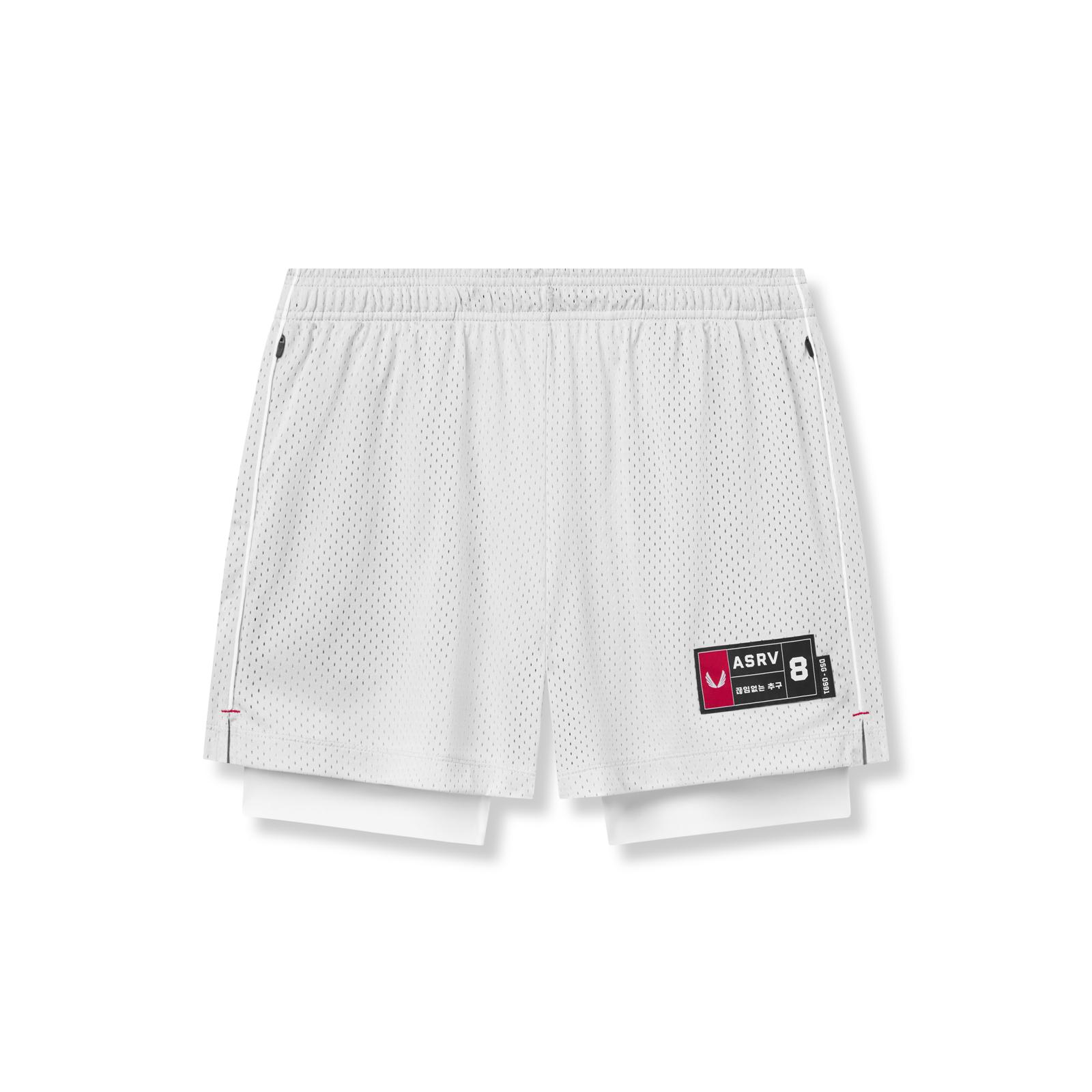 0991. Ion-Mesh 5" Liner Short - White Male Product Image