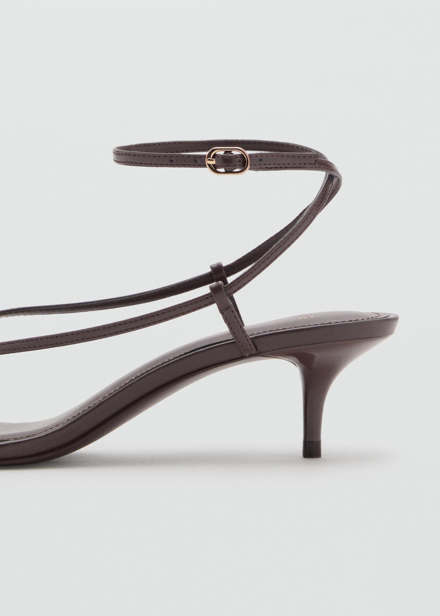 Heeled sandals with thin strap - Women | MANGO USA Product Image