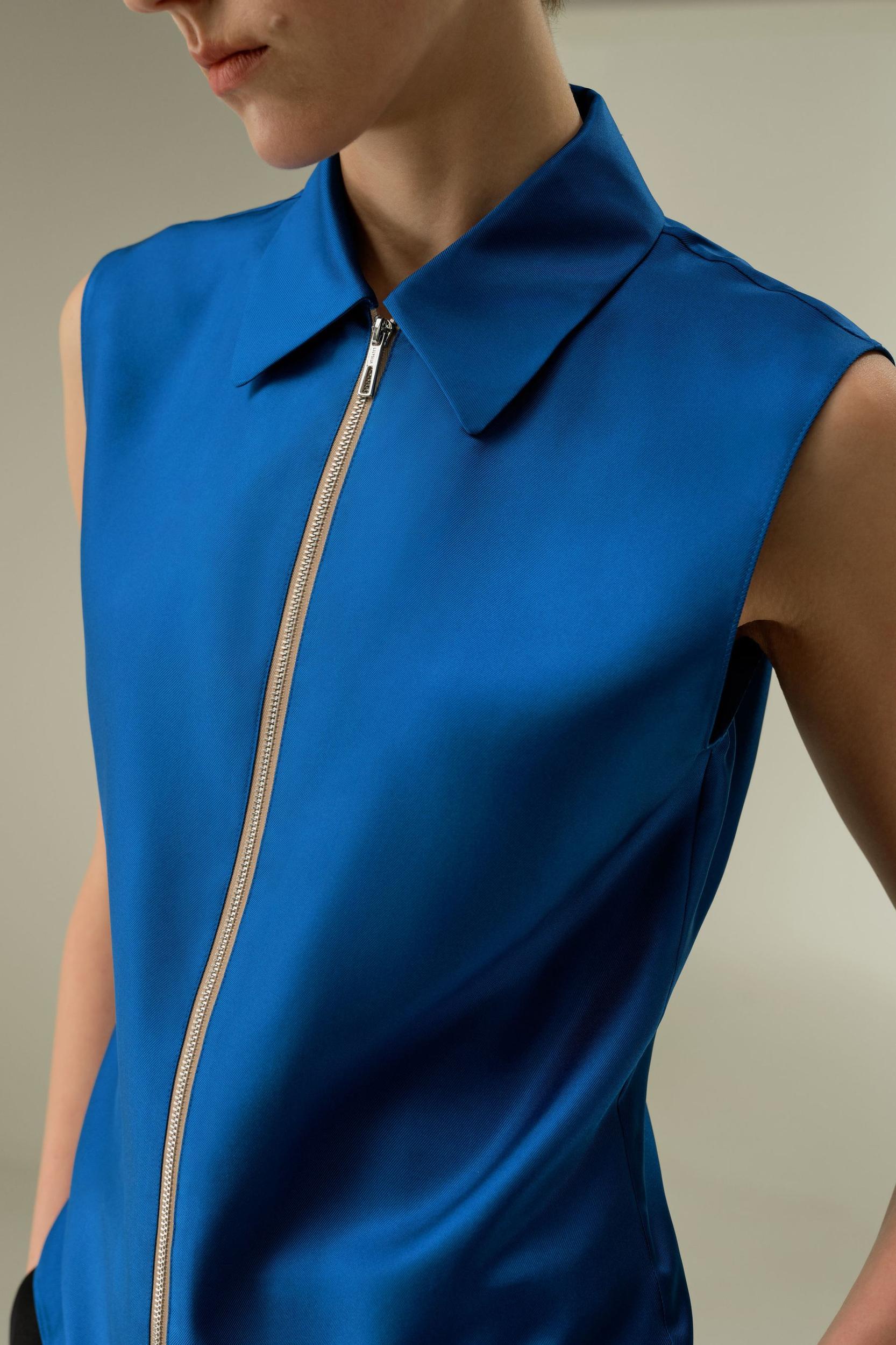 LILYSILK Silk Top Sleeveless - Female - Black 100% Pure Silk - Functional Zipper Placket Camisole XL Product Image