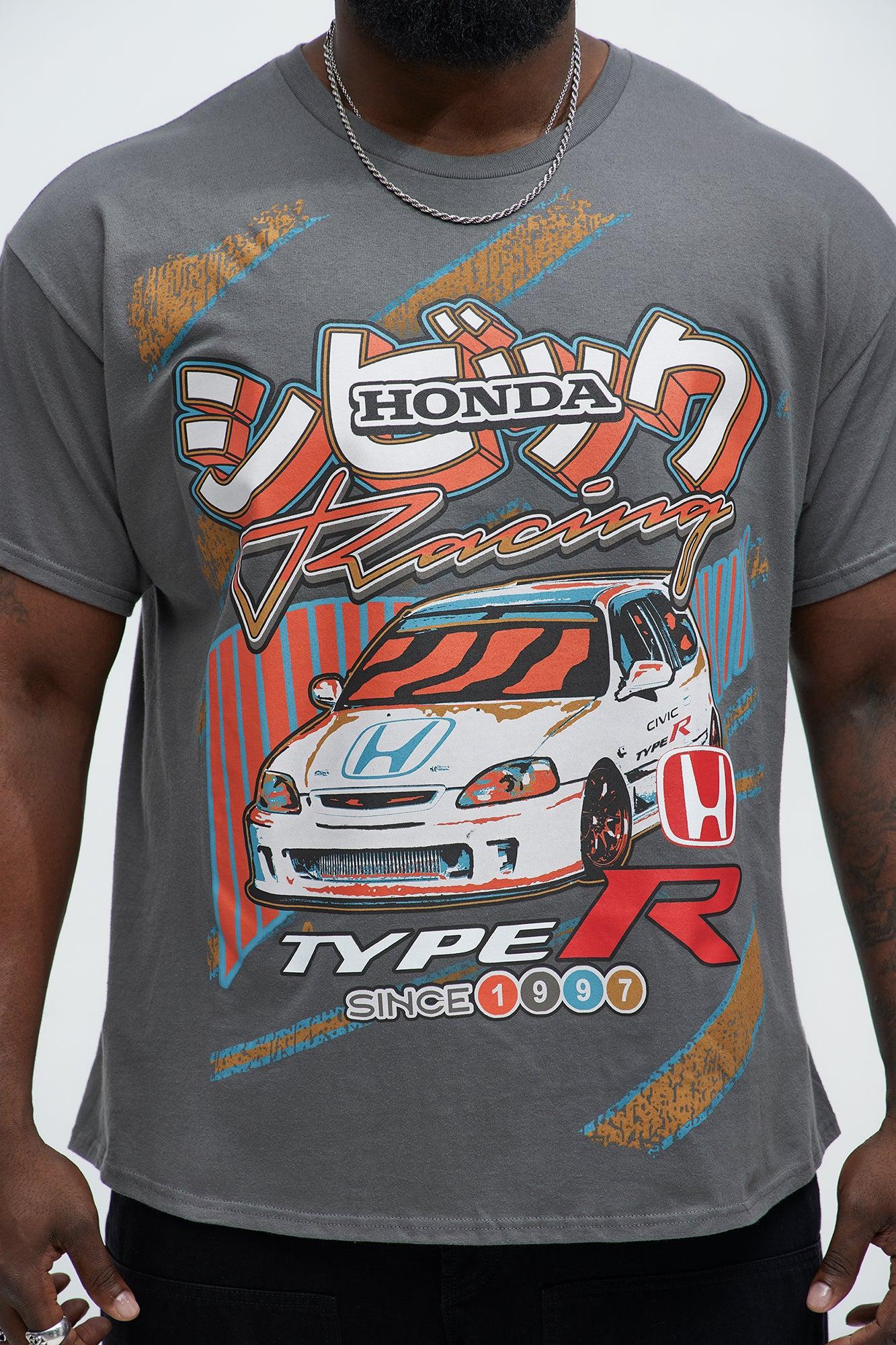 Honda Racing Hatchback Type R Short Sleeve Tee - Charcoal Product Image